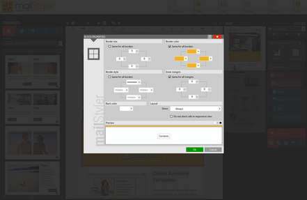 Mailstyler Newsletter Creator - Block properties