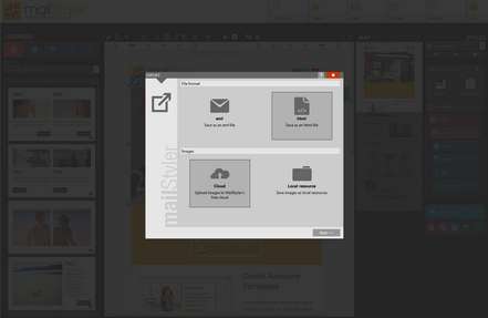 Mailstyler Newsletter Creator - Export