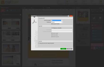 Mailstyler Newsletter Creator - Exportar en PDF