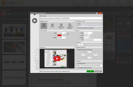 Mailstyler Newsletter Creator - Bloque de video