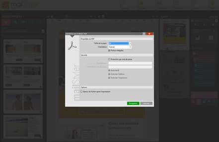 Mailstyler Newsletter Creator - Exportation en PDF