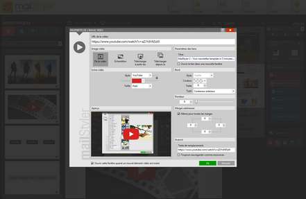 Mailstyler Newsletter Creator - Bloc vidéo