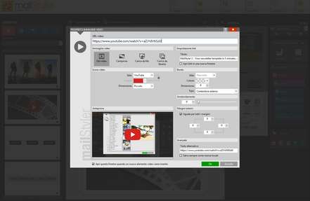 Mailstyler Newsletter Creator - Blocco video