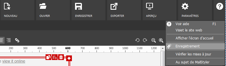 Activation de MailStyler 1