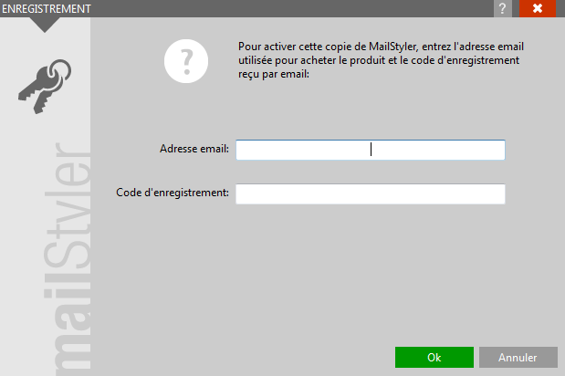 Activation de MailStyler 2