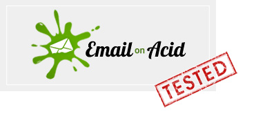 Testado em Email on Acid