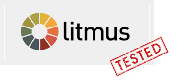 Probado en Litmus