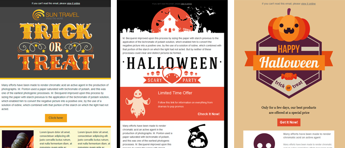 Halloween 2020 free newsletter templates