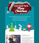 Modèle d'email de Noël