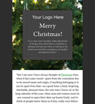 Modèle d'email de Noël