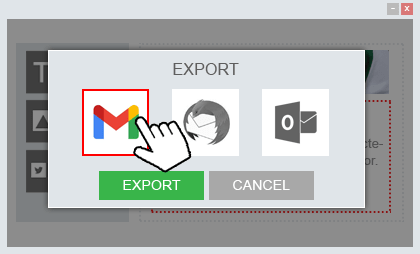 Export in E-Mail-Browser