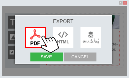 Exportez des fichiers PDF