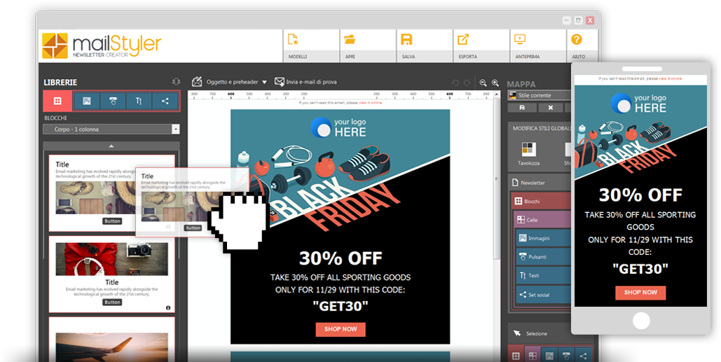 MailStyler | Software per creare newsletter